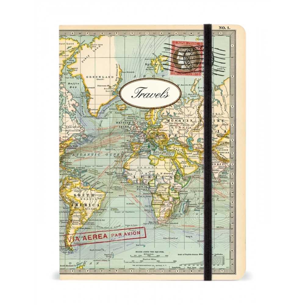 World Map Large Notebook